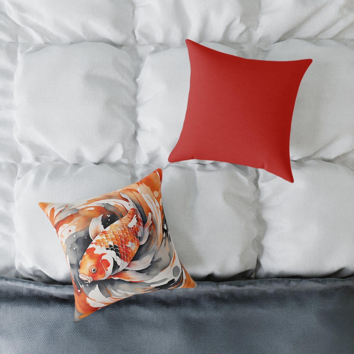 Koi Carp 02 Poly Pillow - Natures Beauty Design