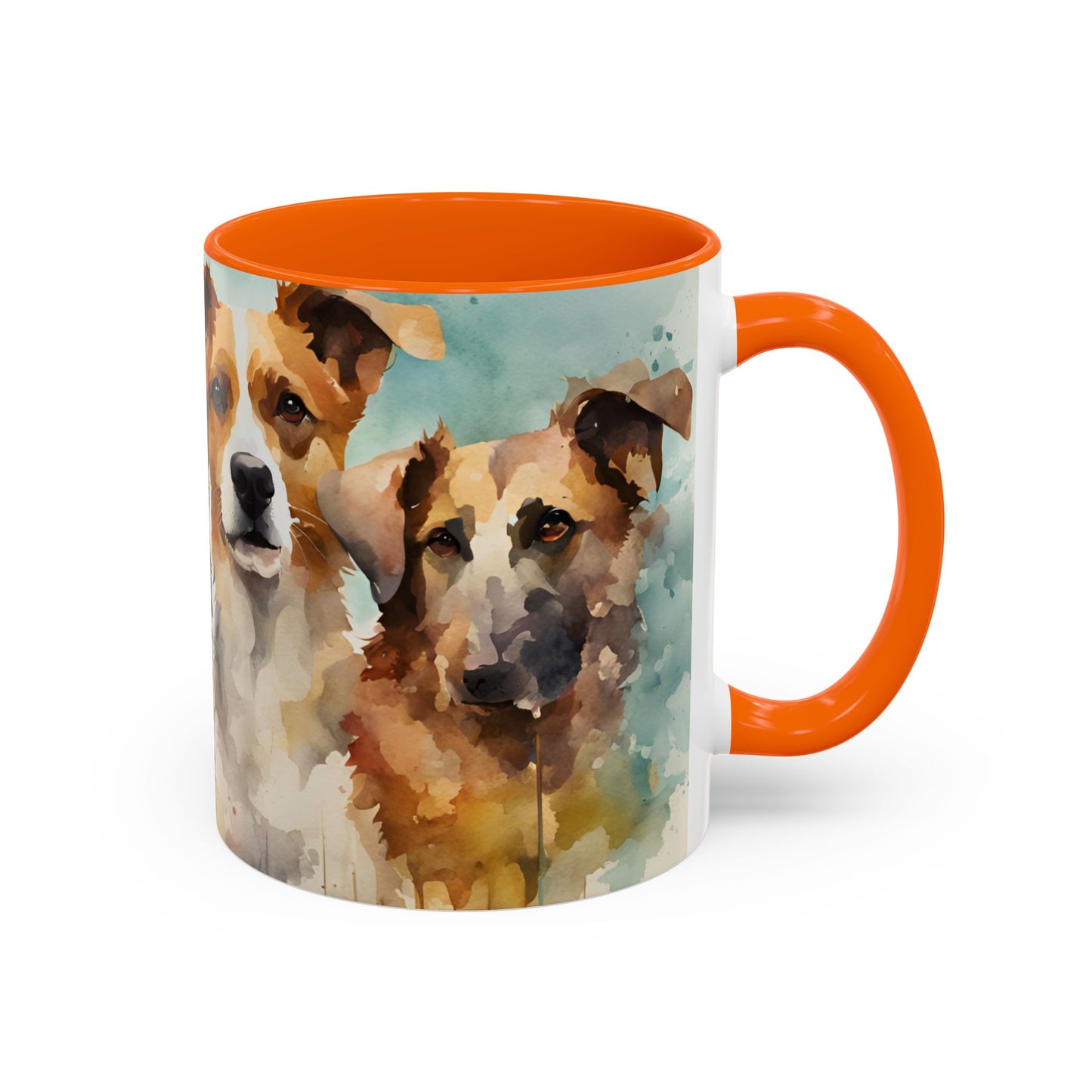 Multicoloured Doggies 5 Accent Mug 11oz