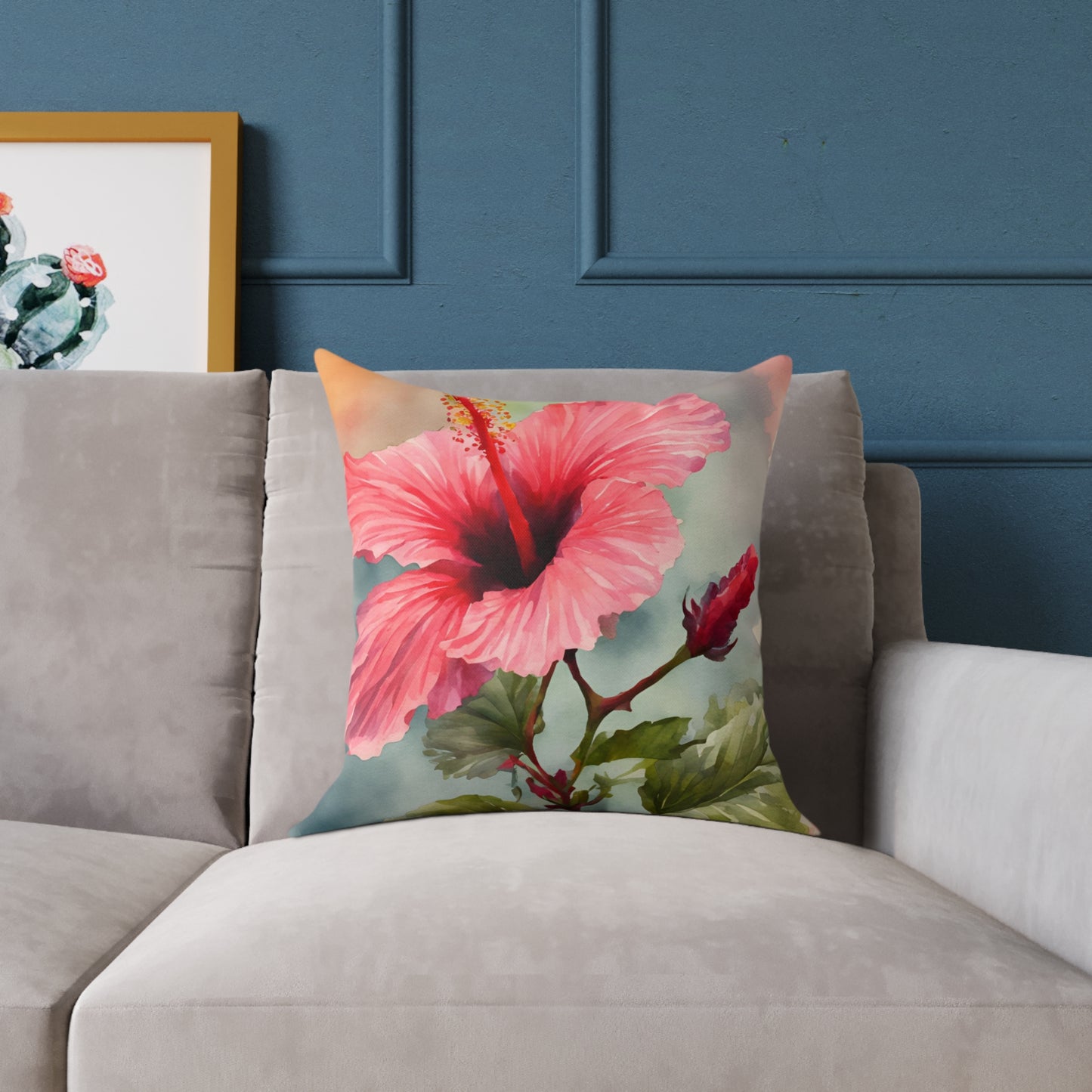 Hibiscus 04 Poly Pillow - Natures Beauty Design
