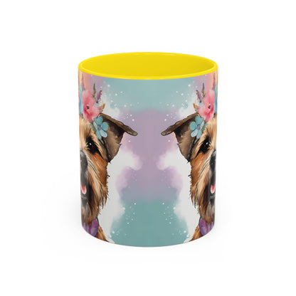 Border Terrier 02 Accent Coffee Mug - Dog Lover Gift
