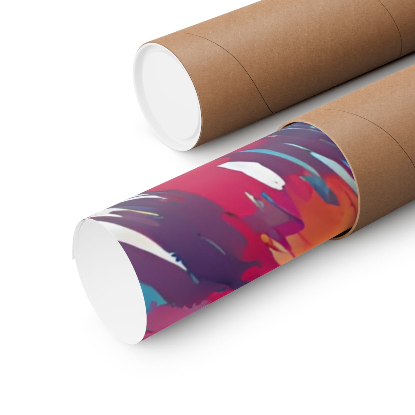 Multicolored Hare 4 Matte Vertical Poster