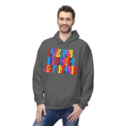 Love Has No Gender Just Hearts Unisex Valentines Hoodie