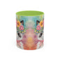 Floral Rag Doll Cat 04 Accent Coffee Mug - 11oz Perfect for Cat Lovers & Gifts