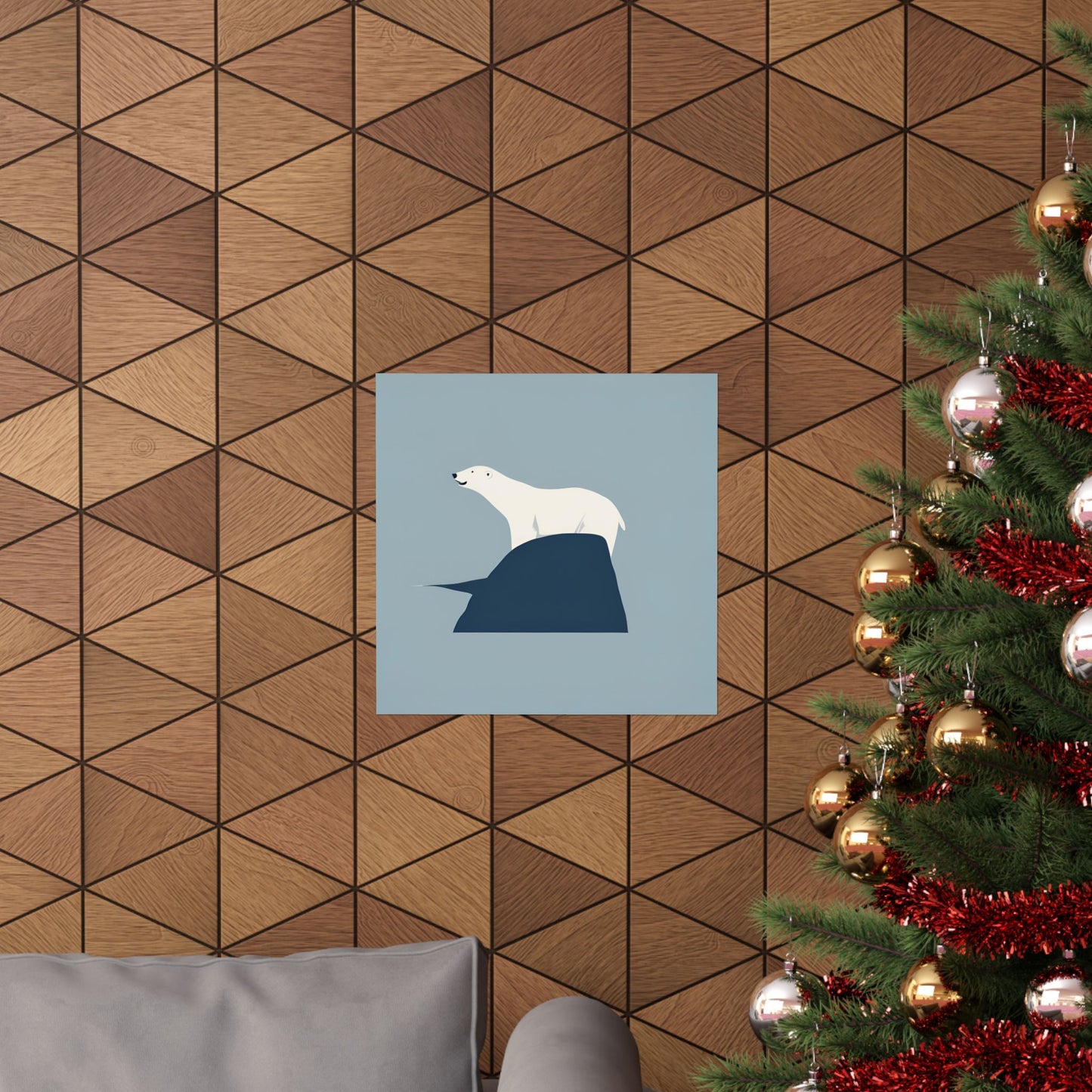Lone Collection Polar Bear 9 Matte Square Posters