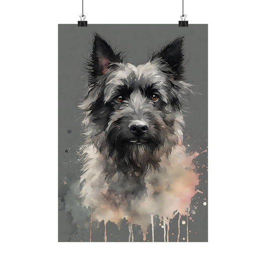 Dogs Gorgeous Scruff 01 Matte Vertical Poster