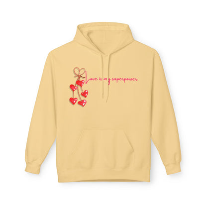 Love Is My Superpower Unisex Valentines Hoodie