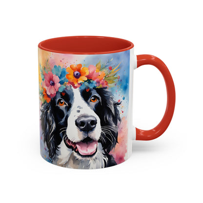 Springer Spaniel 02 Accent Coffee Mug - Dog Lover Gift