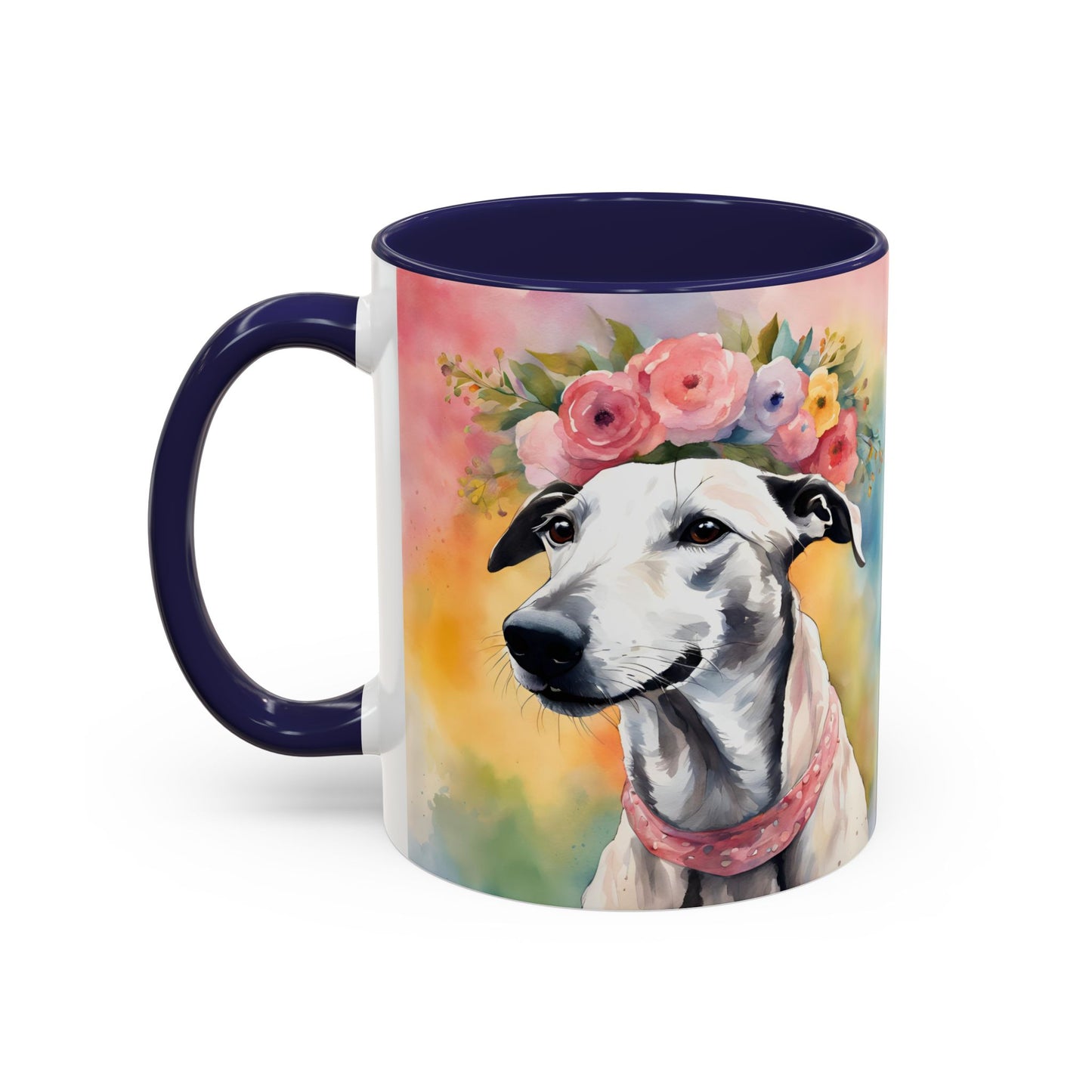 Greyhound 02 Accent Coffee Mug - Dog Lover Gift