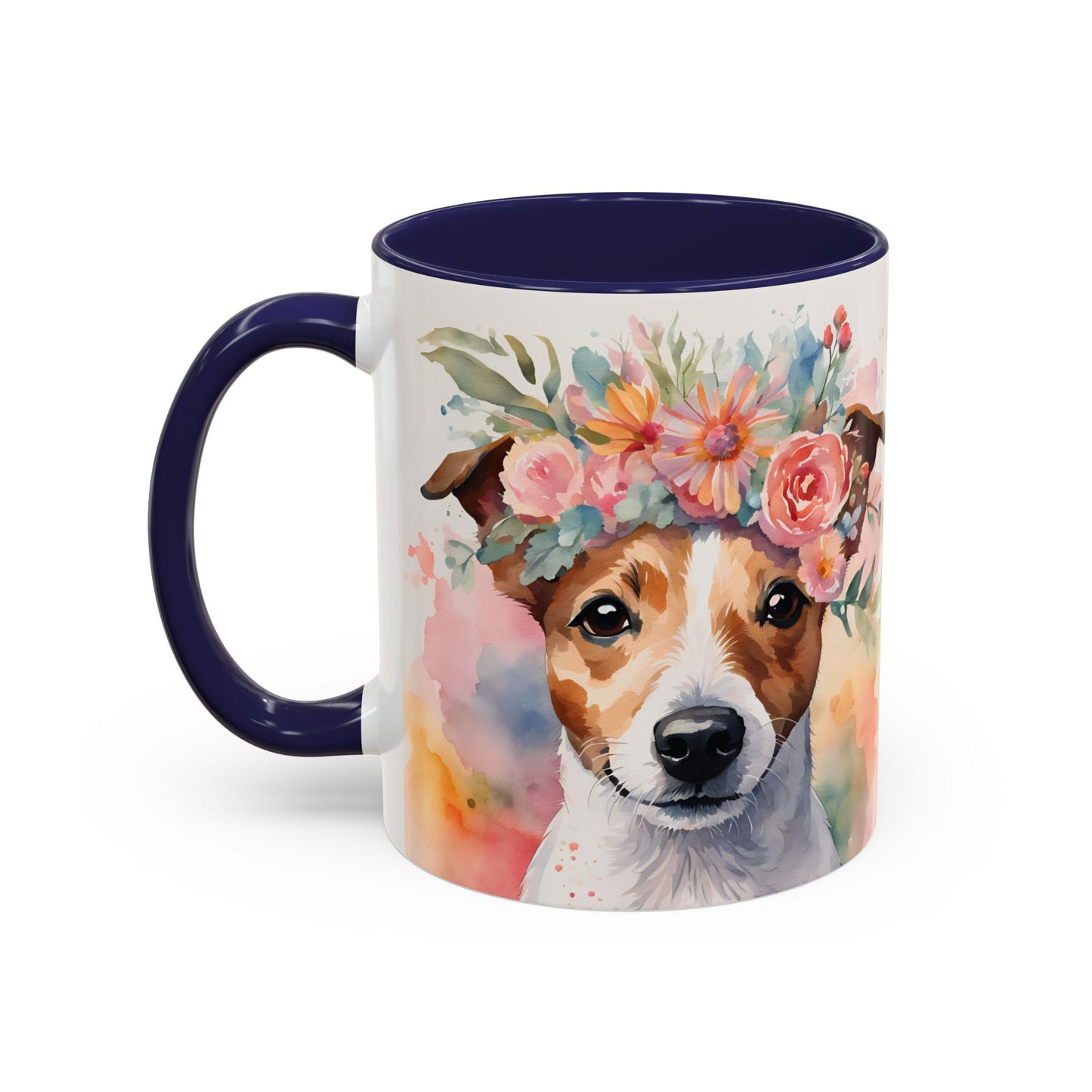 Jack Russell 01 Accent Coffee Mug - Dog Lover Gift