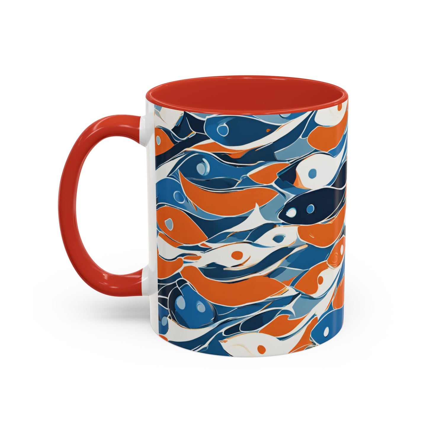 Orange Fish 05 Accent Coffee Mug (11oz)
