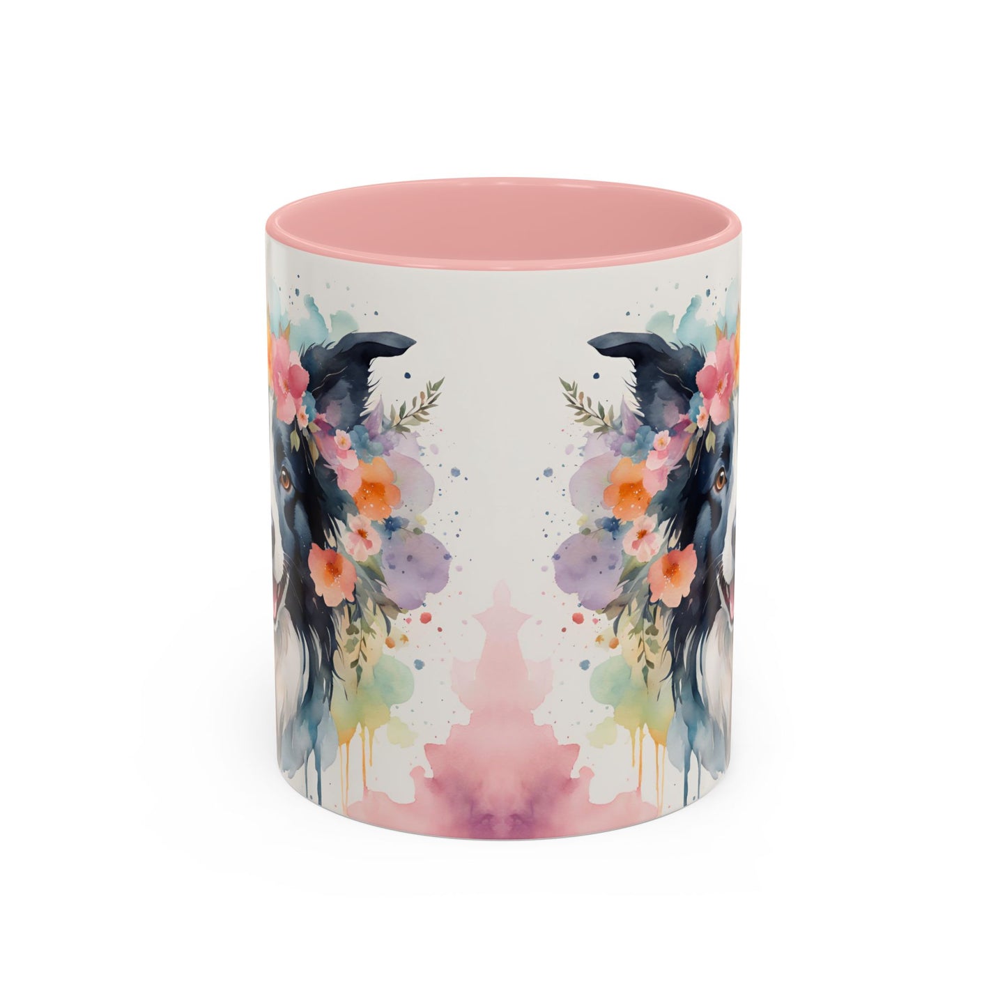 Border Collie 01 Accent Coffee Mug - Dog Lover Gift