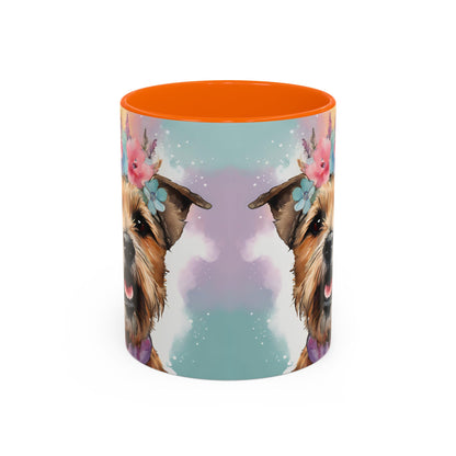 Border Terrier 02 Accent Coffee Mug - Dog Lover Gift