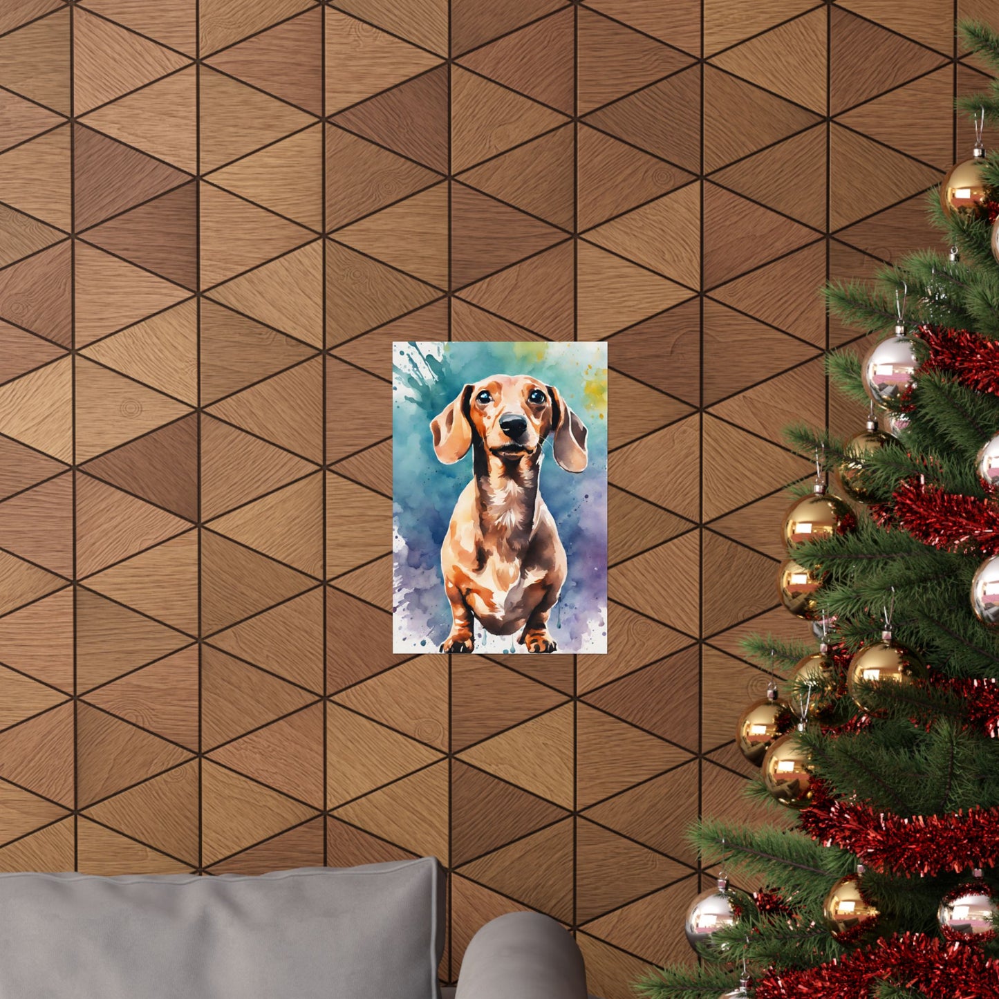 Dogs Dachshund 09 Matte Vertical Poster