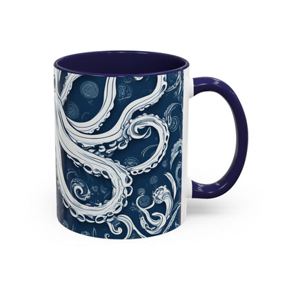 Octopus 8 Accent Coffee Mug (11oz)