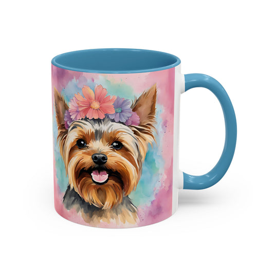 Yorkshire Terrier 02 Accent Coffee Mug - Dog Lover Gift