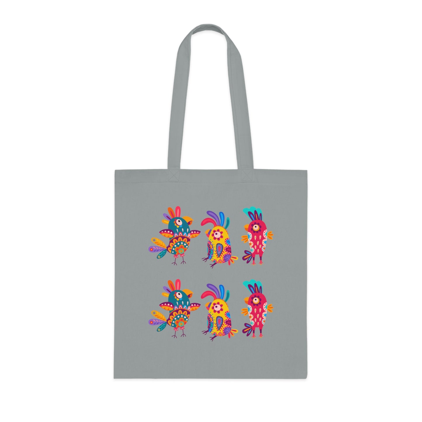 Funky birds 11 Cotton Tote