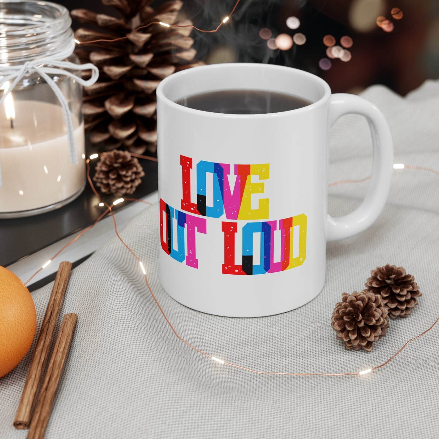 Love Out Loud Valentines Mug Ceramic 11oz