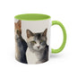 Kitties in a Row 2 Accent Mug 11oz