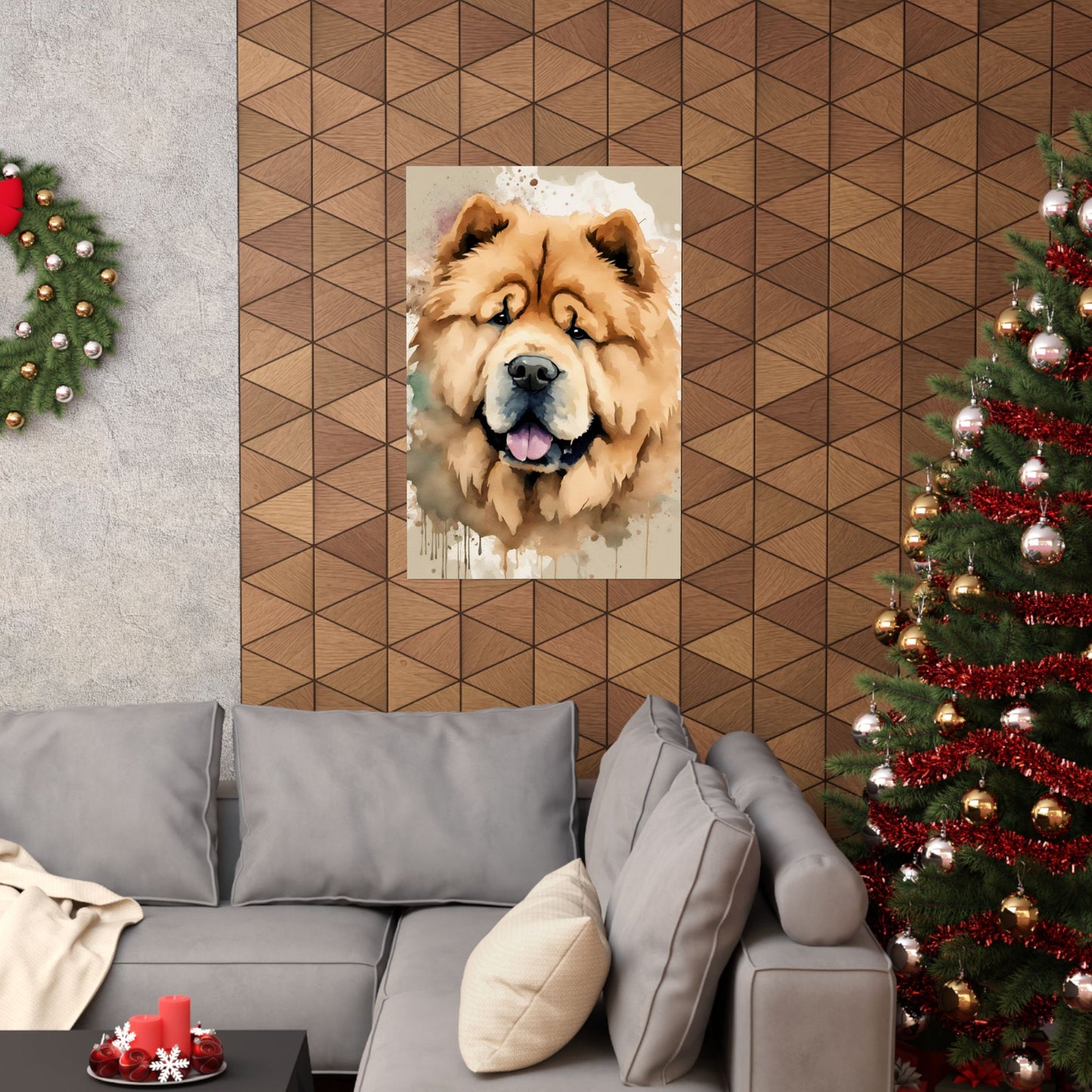 Dogs Chow Chow 02 Matte Vertical Poster