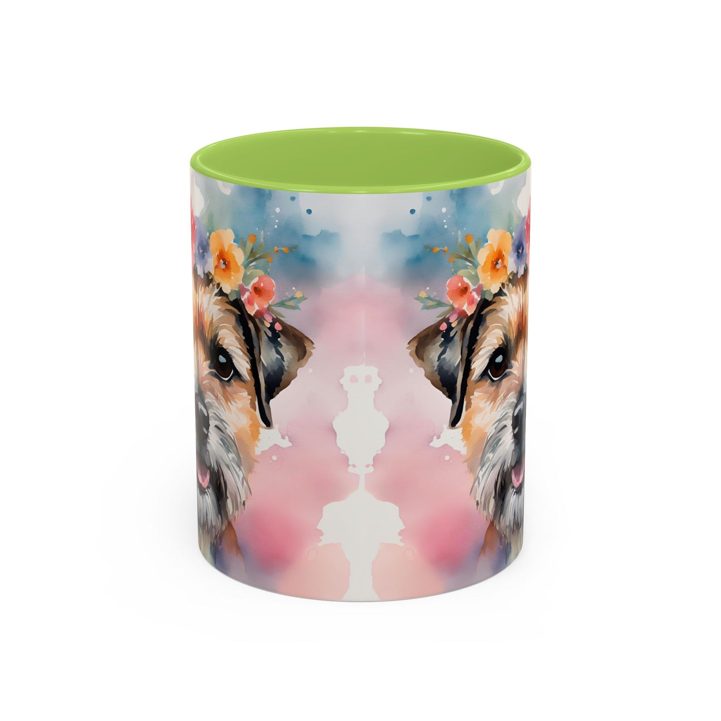 Border Terrier 03 Accent Coffee Mug - Dog Lover Gift