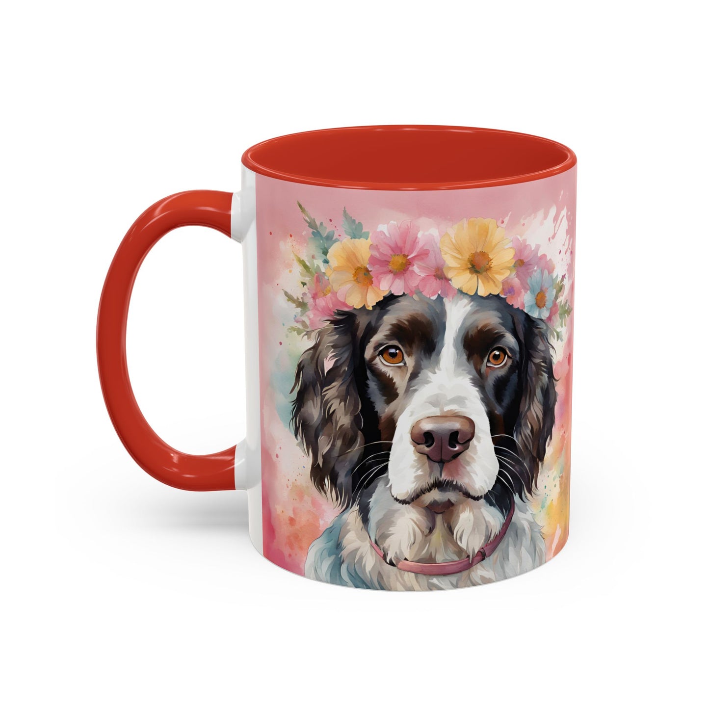 Springer Spaniel 01 Accent Coffee Mug - Dog Lover Gift
