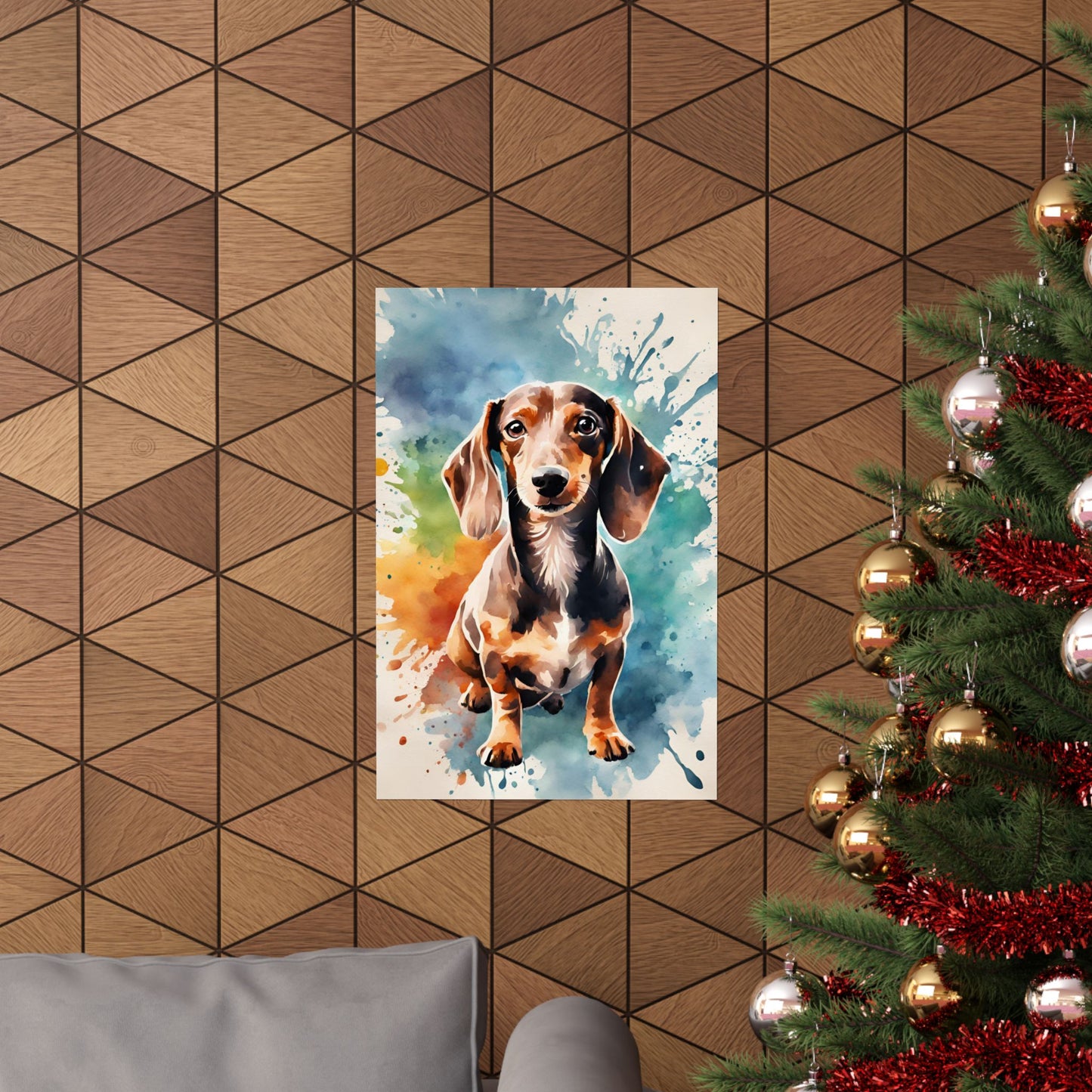 Dogs Dachshund 08 Matte Vertical Poster