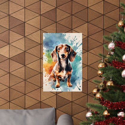 Dogs Dachshund 08 Matte Vertical Poster