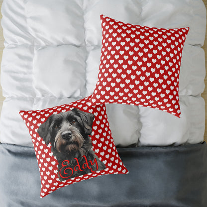 Personalized Valentine Pet Eddy Poly Cushion/Pillow 5 sizes