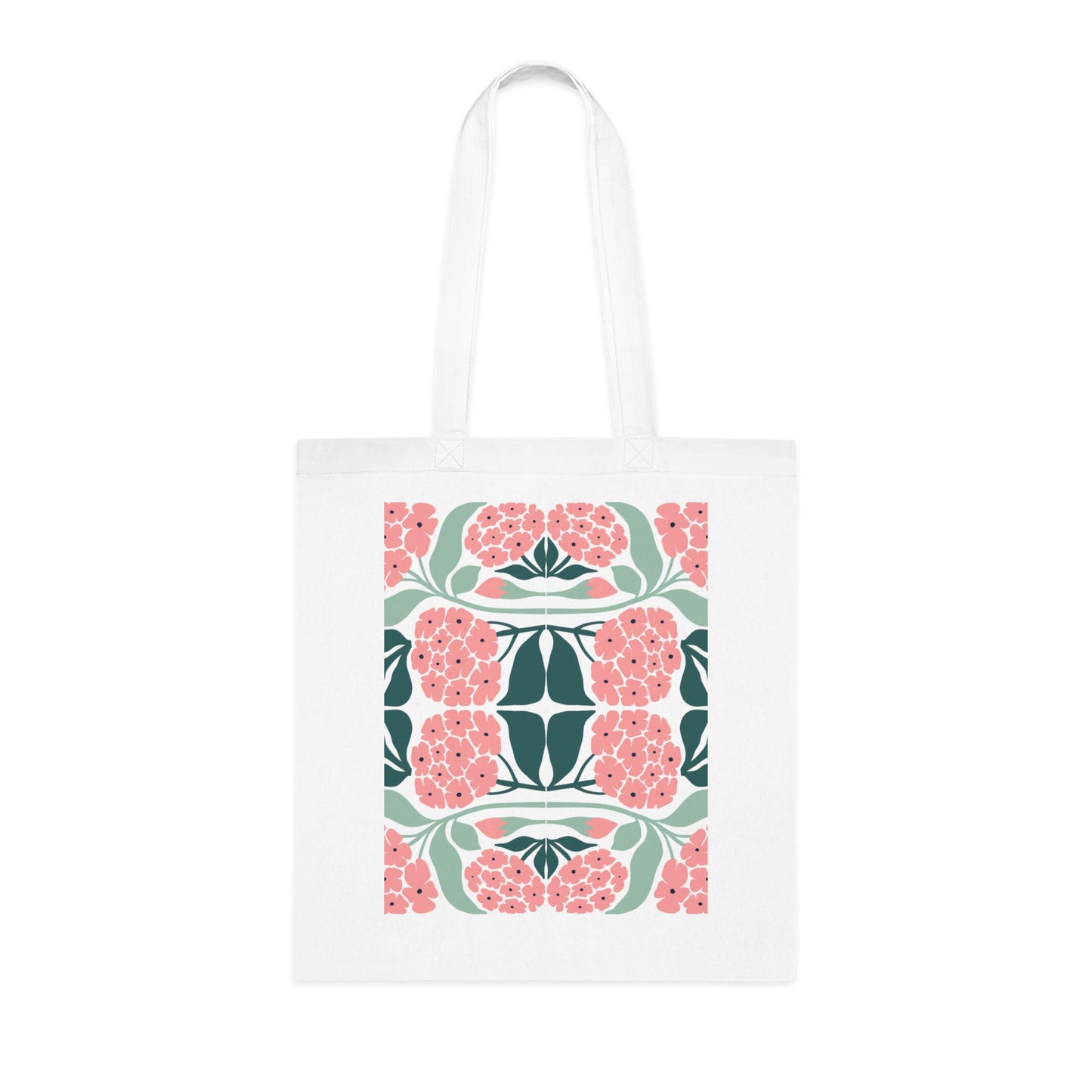 Abstract flowers 01 Cotton Tote