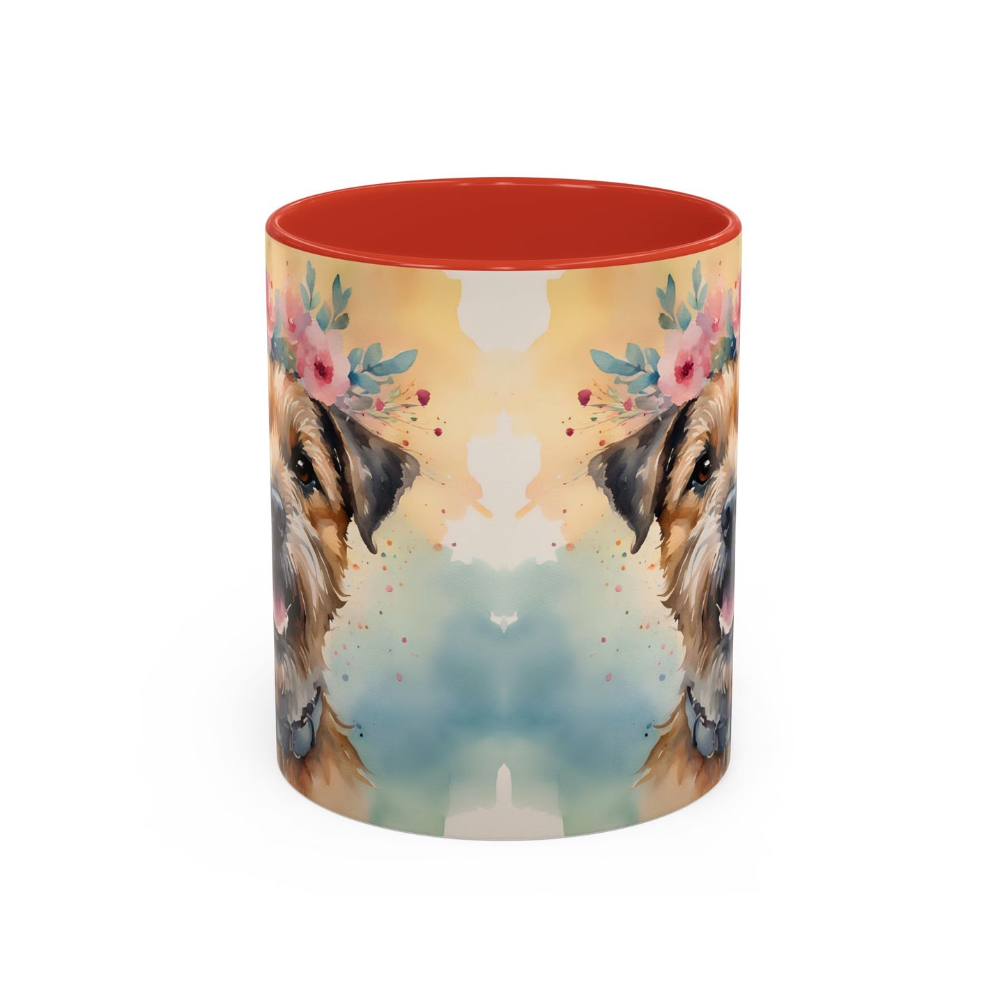 Border Terrier 01 Accent Coffee Mug - Dog Lover Gift