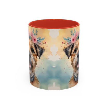 Border Terrier 01 Accent Coffee Mug - Dog Lover Gift