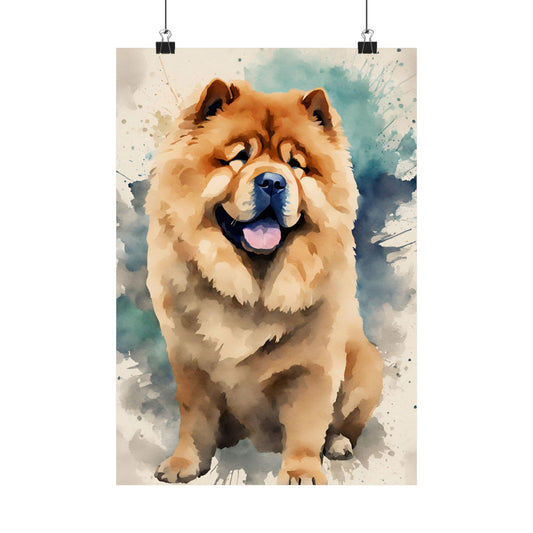 Dogs Chow Chow 01 Matte Vertical Poster