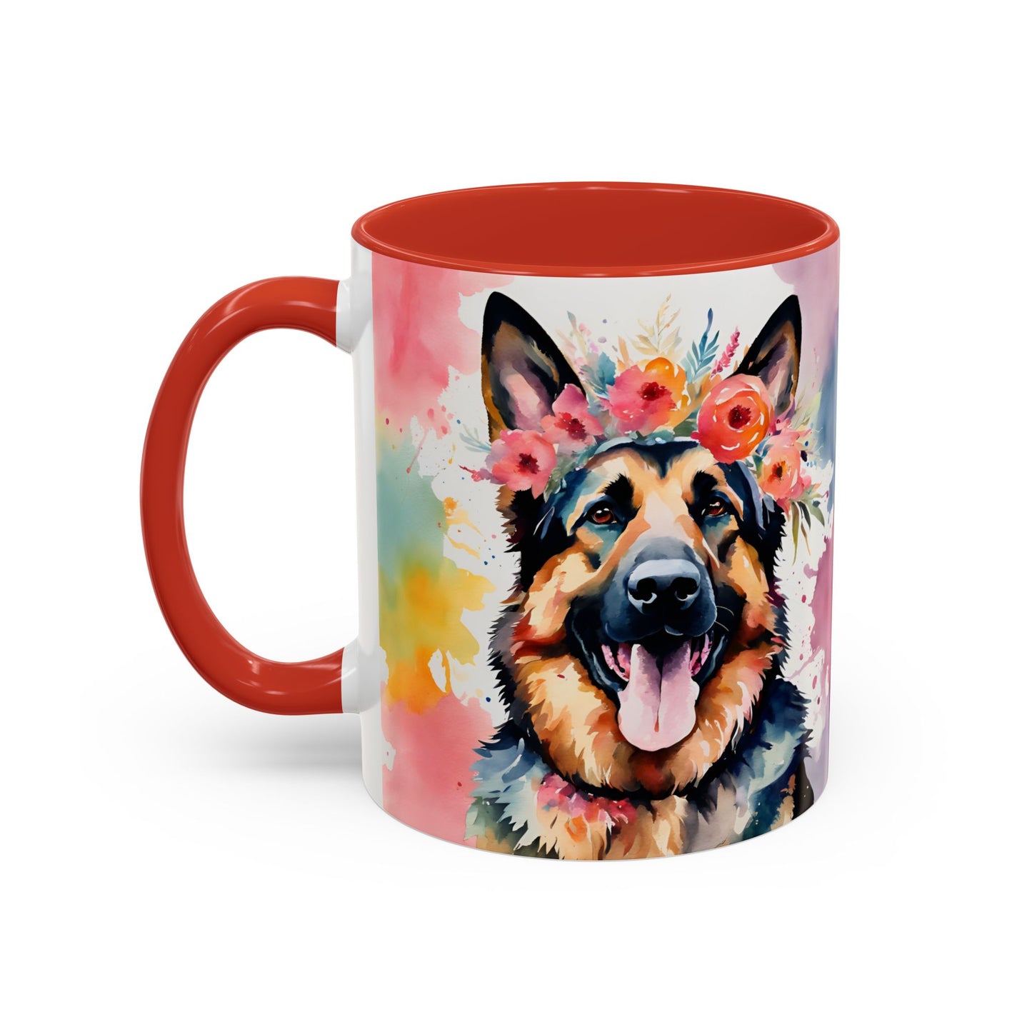 German Shepherd 04 Accent Coffee Mug - Dog Lover Gift