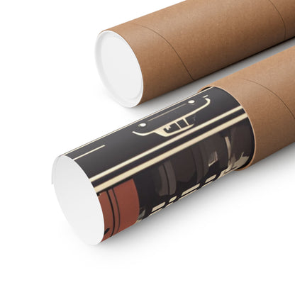 Retro cityscape 4 Matte Horizontal Posters