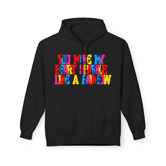 You Make My Heart Sparkle Like A Rainbow Unisex Valentines Hoodie