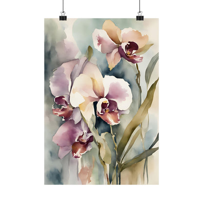 Orchids 03 Matte Vertical Poster