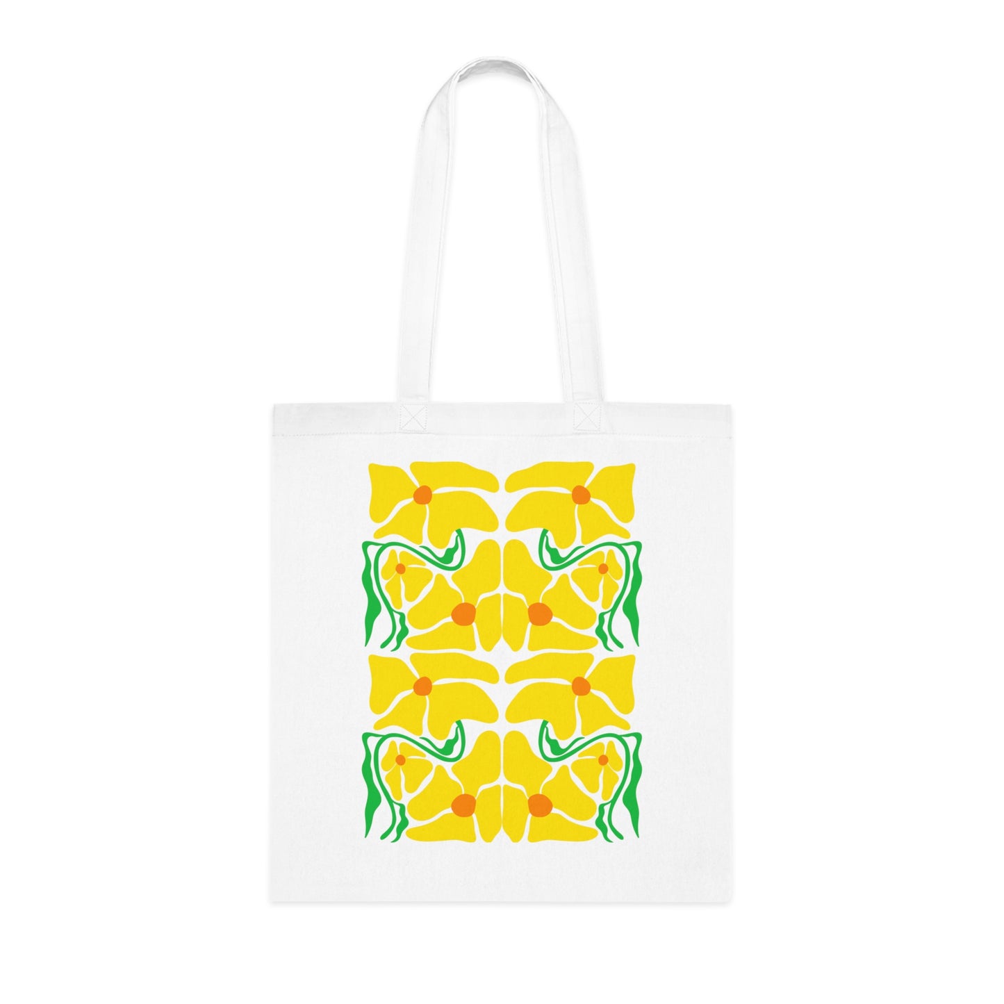 Abstract flowers 12 Cotton Tote