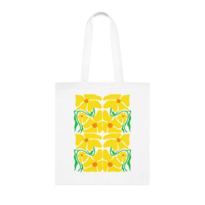 Abstract flowers 12 Cotton Tote