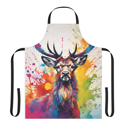 Multicoloured Stag Adult Apron (AOP)