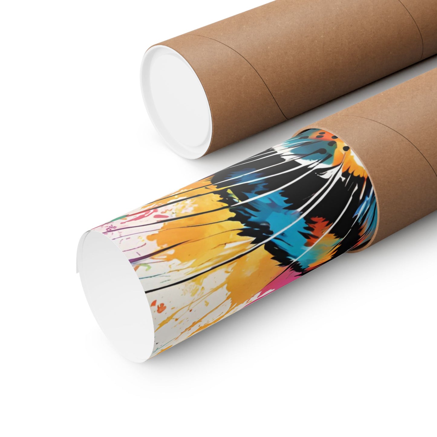 Multicolored Hare 2 Matte Vertical Poster