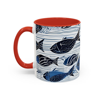 Fish 10 Accent Coffee Mug (11oz)