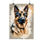 Dogs German Shepherd 04 Matte Vertical Poster