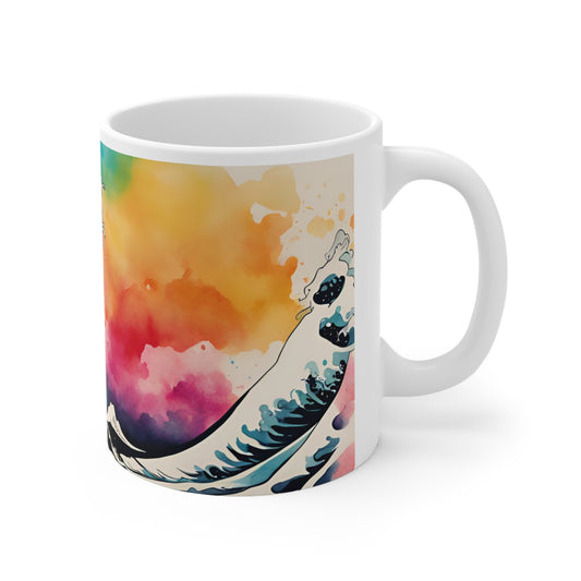 Japanese Waves 04 Mug - Nature's Beauty Collection