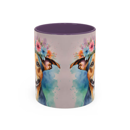 Staffordshire Bull Terrier 02 Accent Coffee Mug - Dog Lover Gift