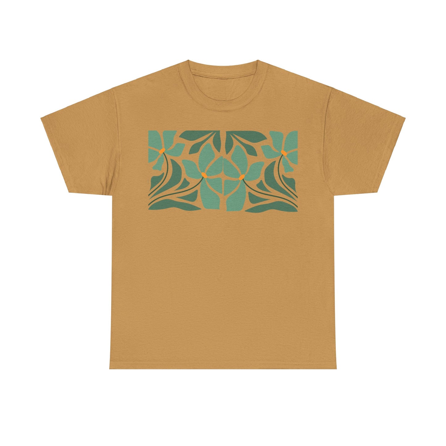 More Abstract Flowers 43 Unisex Heavy Cotton Tee