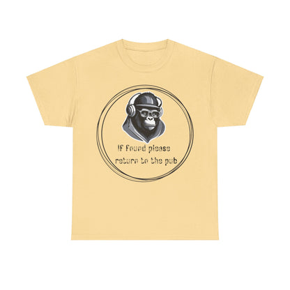 If Found Please Return To The Pub Unisex Heavy Cotton Tee