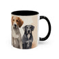 Doggies in a Row 1 Accent Mug 11oz