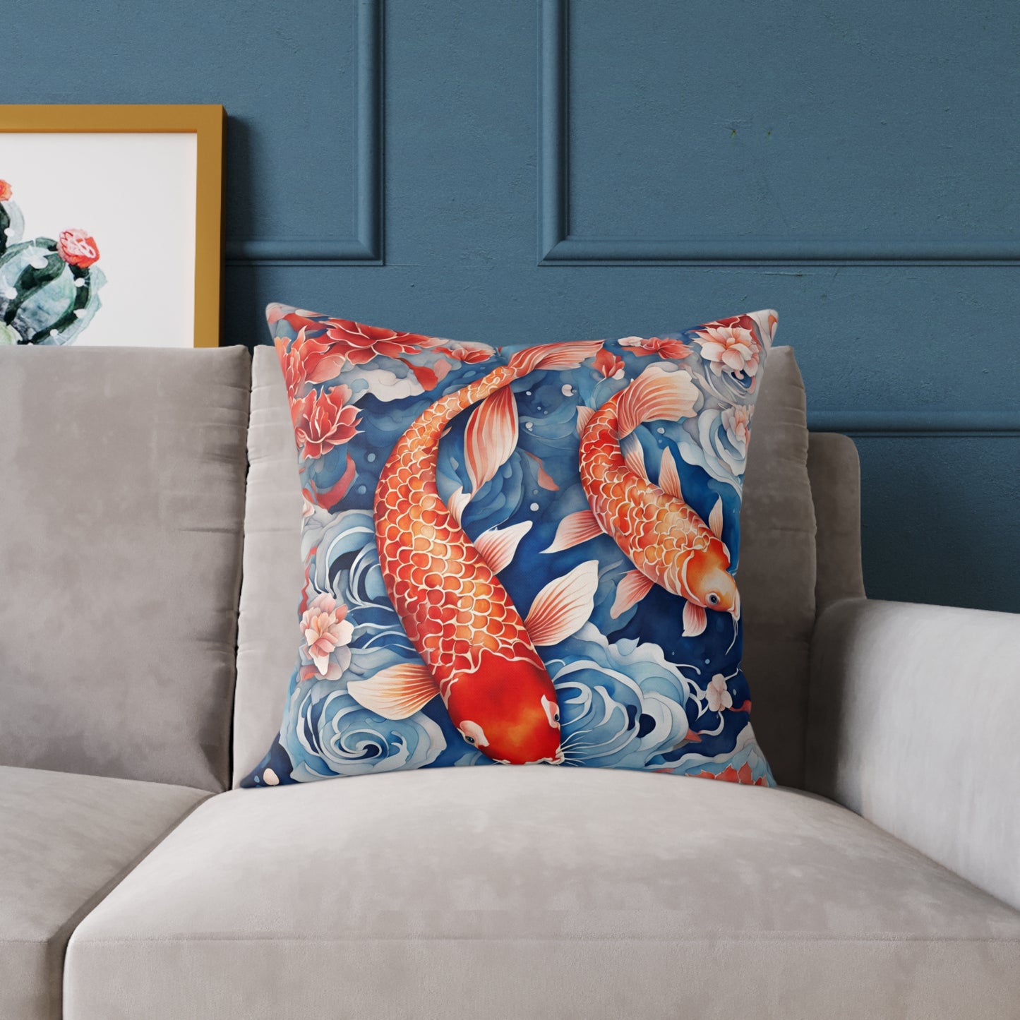 Koi Carp 05 Poly Pillow - Natures Beauty Design
