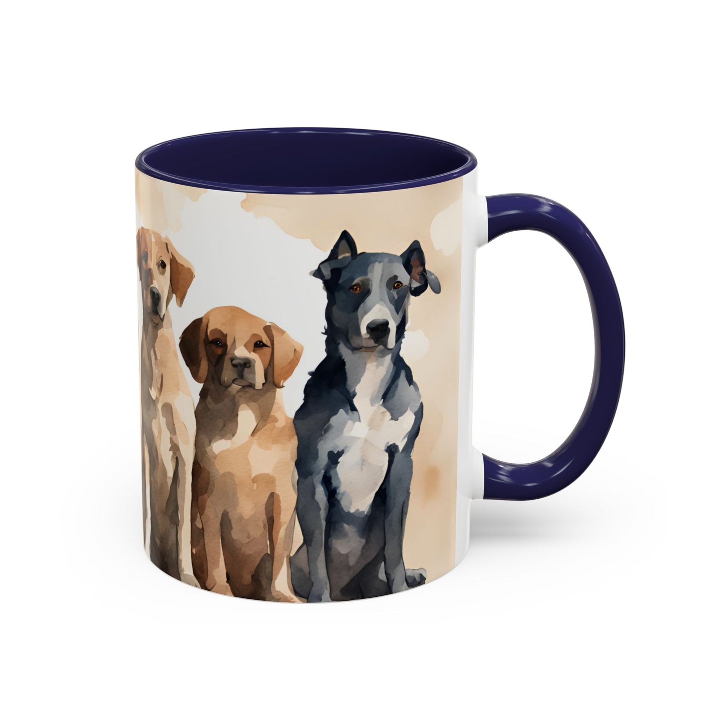 Doggies in a Row 3 Accent Mug 11oz