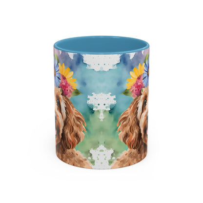Cockapoo 03 Accent Coffee Mug - Dog Lover Gift